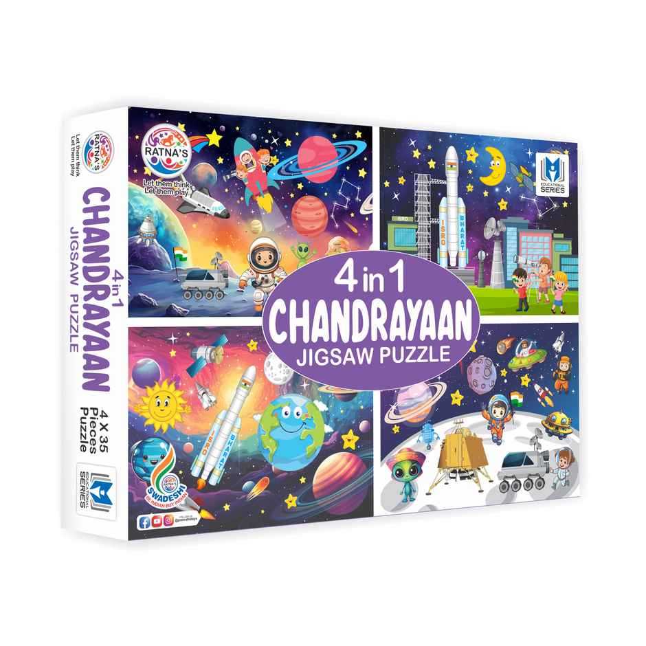 Ratna's 4In1 Chandrayaan Jigsaw Puzzle