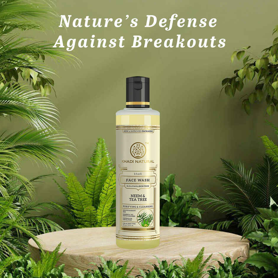 Khadi Natural Neem & Teatree Face Wash - SLS & Paraben Free