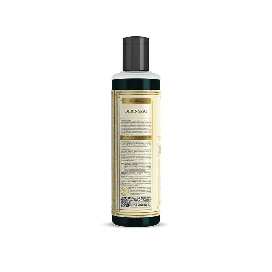 Khadi Natural Bhringraj Hair Oil Enhances Hair Health And Shine