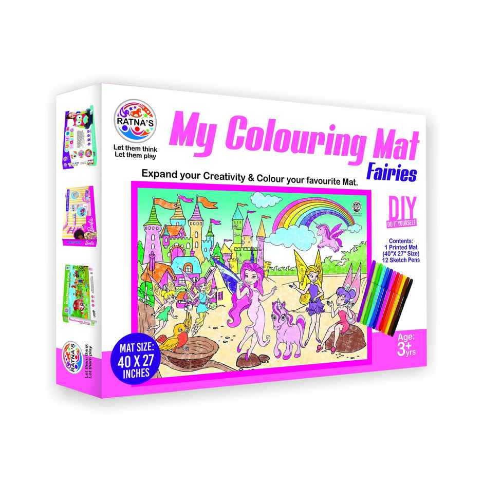 Ratna's My Colouring Mat Fairies