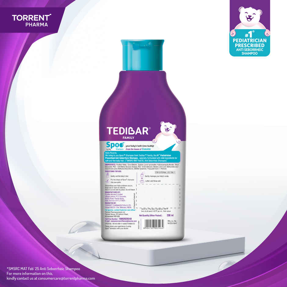 Spoo No-Tear Formula baby shampoo from Tedibar Family
