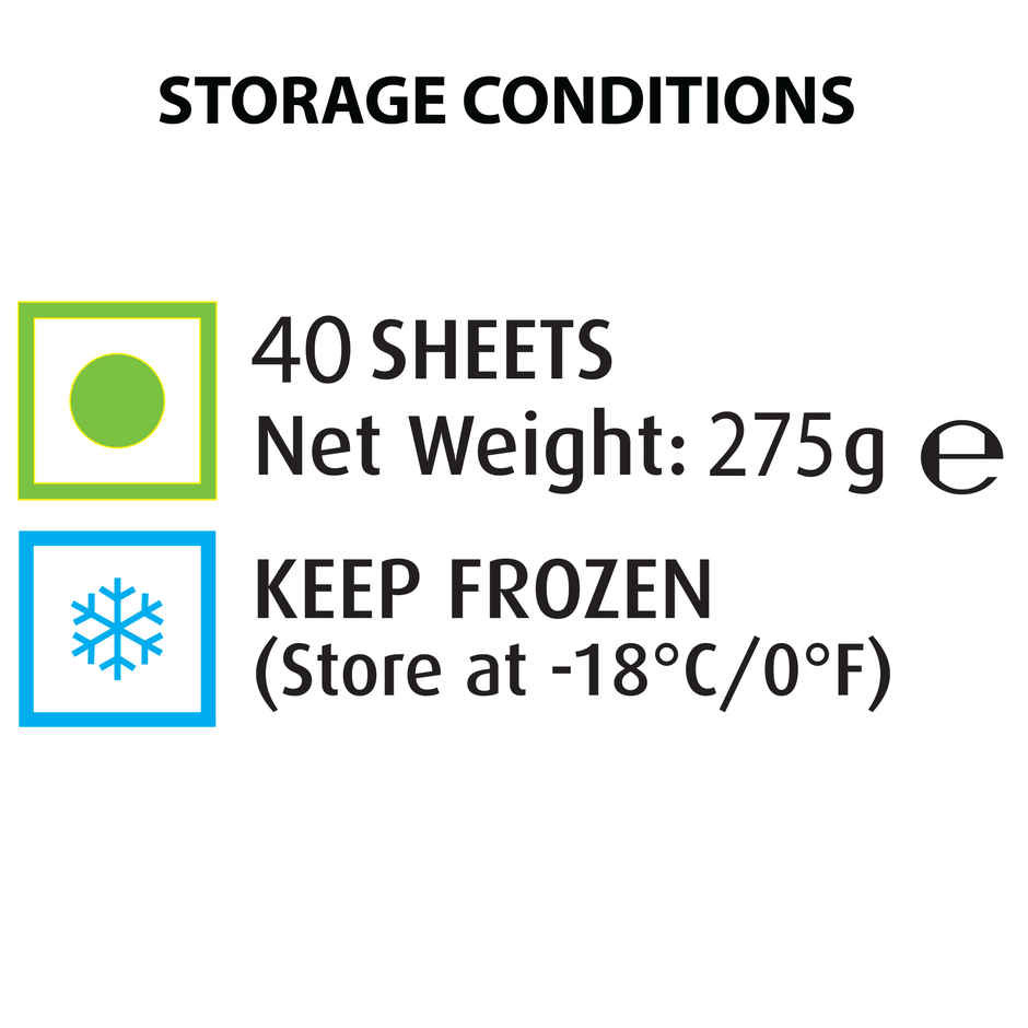 Switz Spring Roll Sheets 6 X 6 - 40 Sheets