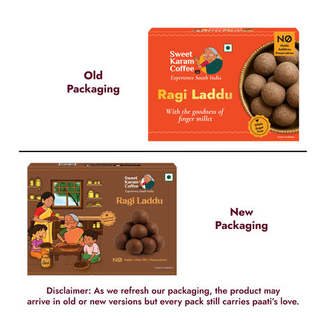 Sweet Karam Coffee White Sugar Free Ragi Laddu - No Preservatives