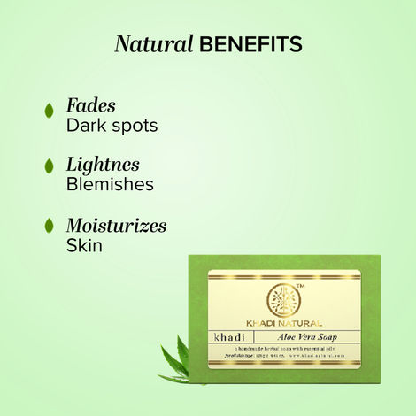 Khadi Natural Aloe Vera Soap For Moisturizing Dry Skin