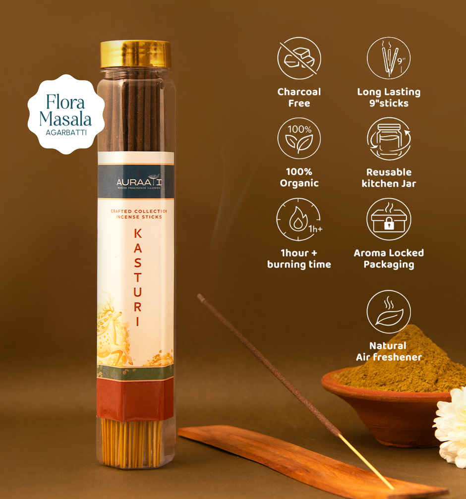 Strong Kasturi Masala Batti - Jar Pack | Auraa-i