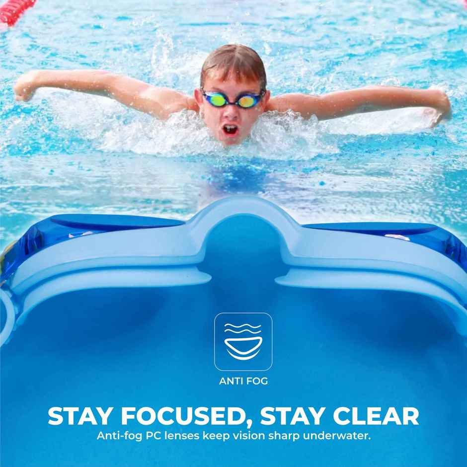 Nivia Scool Jr. Swimming Goggles | Blue | 4151Bl