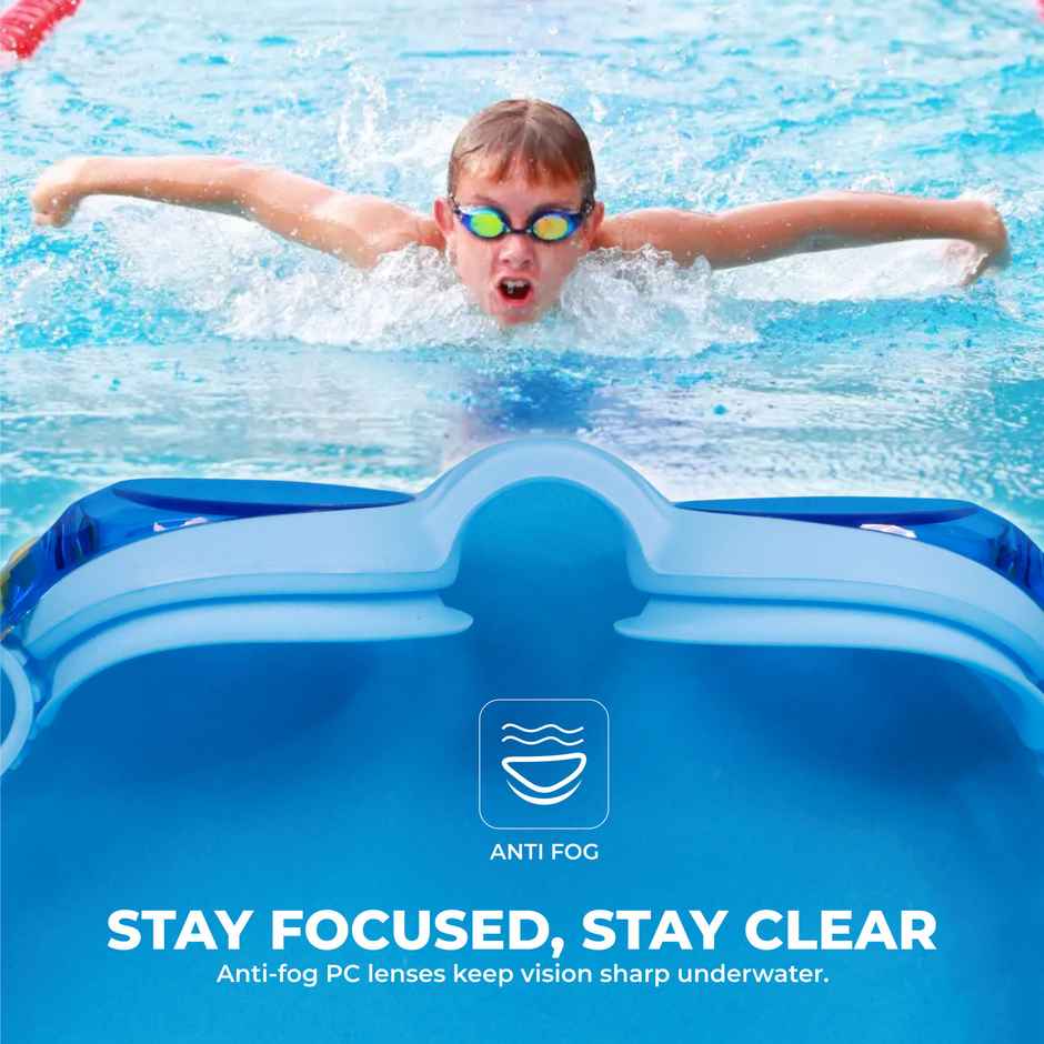 Nivia Scool Jr. Swimming Goggles | Blue | 4151Bl