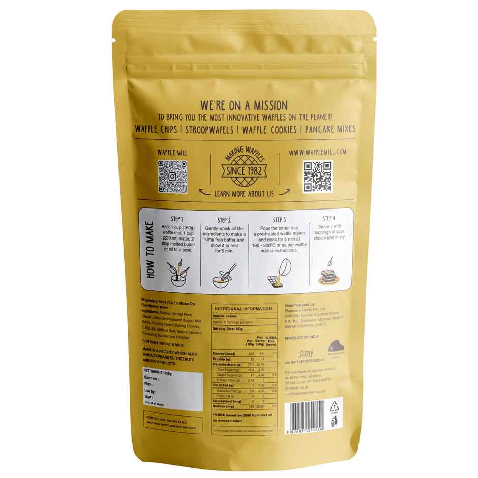 Waffle Mill Classic Waffle Mix
