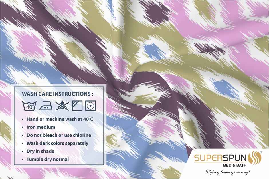 Superspun 210 Tc-100% Cotton-Lorie- King- 274 x 274- D:23104 - Assorted
