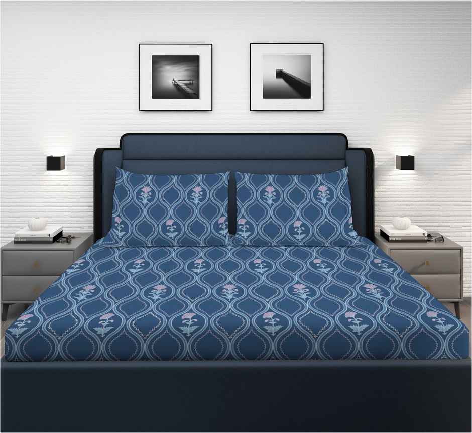 Superspun 120 Tc-Cotton Rich-Easy Home- Dbl- 220 x 240- D:23120 - Assorted