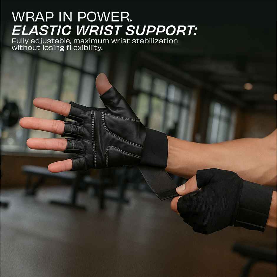 Nivia Scorpion Gym Gloves | L | Black