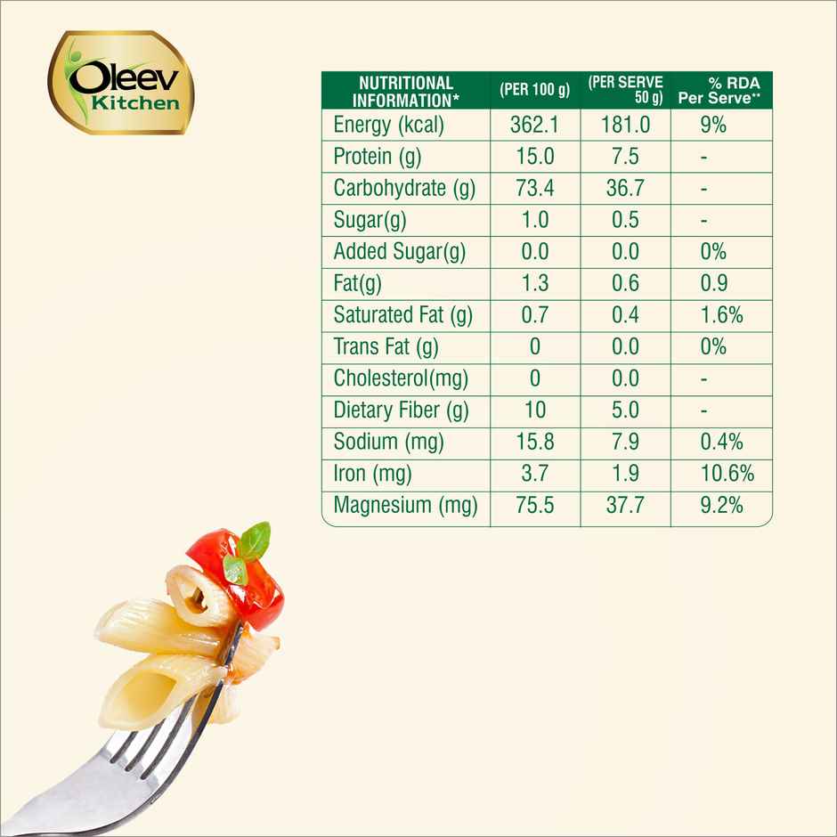 Oleev Kitchen Multigrain Pasta Penne