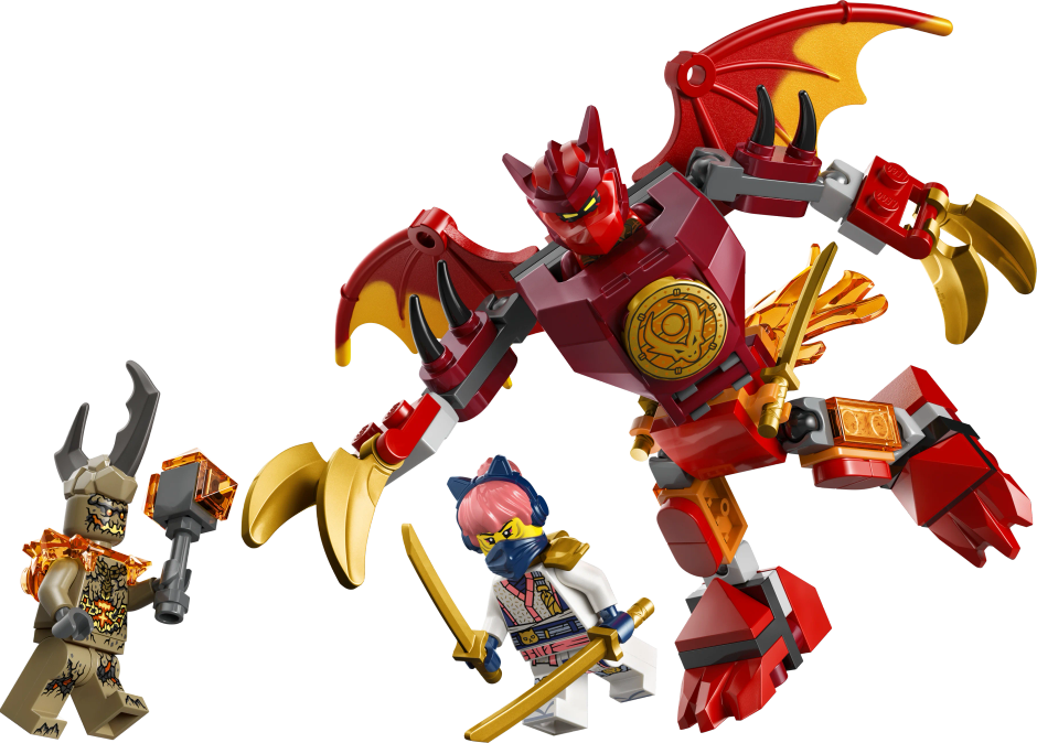 LEGO NINJAGO Kais Dragon Mech Battle Pack Mech Toy 71851