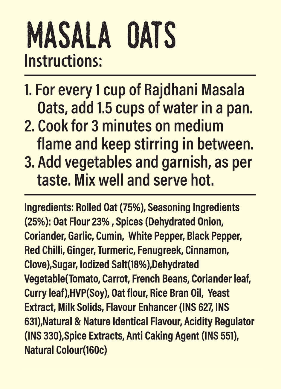 Rajdhani Flour Mills Ltd. Masala Oats - Masala Munch