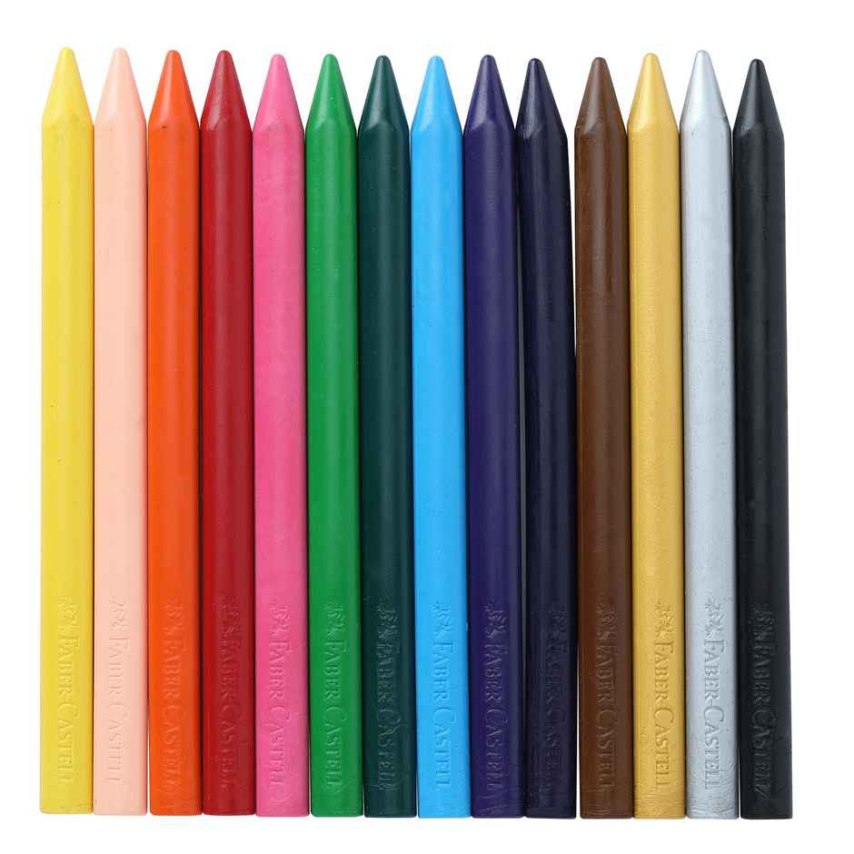 Faber-Castell Erasable Crayon Tin With Gold Silver | Creative & Safe