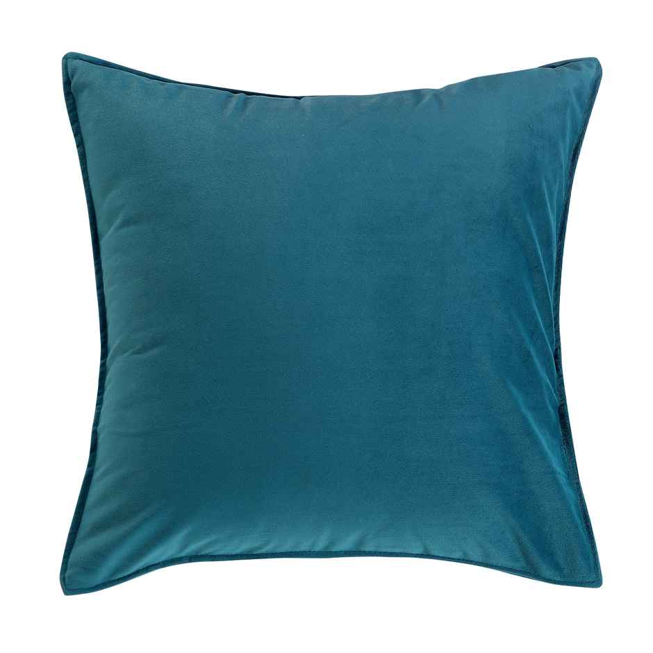 Dream Living Solid Cushion Covers Velvet Decorative Cushion Cover 40x40 cm | Set of 2 | Teal Green