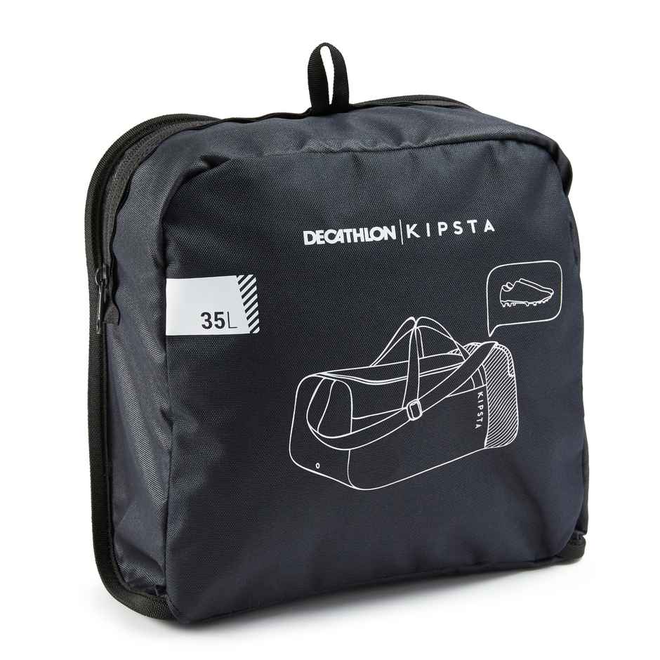 Decathlon | Unisex Solid Polyester 35 L Shoulder Strap Duffle Bag - Black