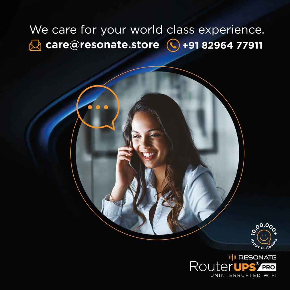 Resonate MiniUPS 12V3A, Upto 10 hours Backup - Pro