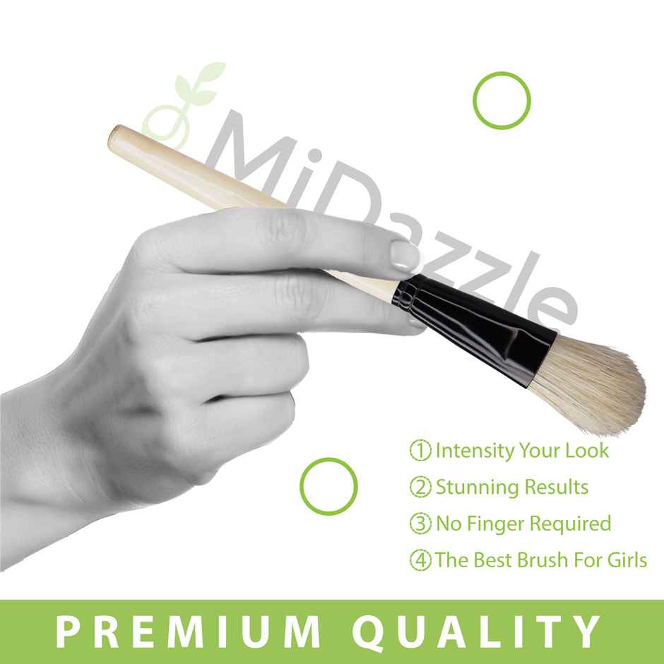 Midazzle Premium Wooden Face Pack Makeup Brush