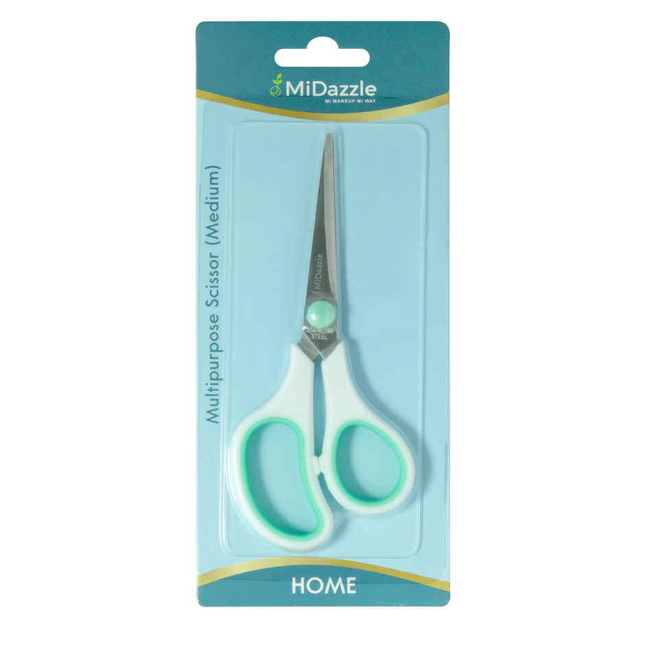 Midazzle Multi Purpose Scissor Medium Stainless Steel, Sharp Blades | Comfortable Grip | MISC5304