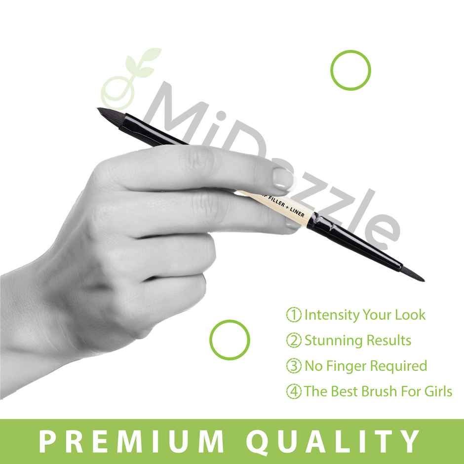 Midazzle Premium Wooden 2in1 Lip Filler and Lip Liner Makeup Brush |MIMB1115