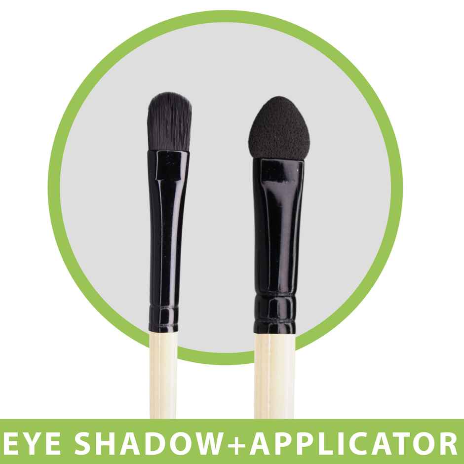 Midazzle Premium Wooden 2In1 Eye Shadow & Applicator Brush M165 Mimb1114