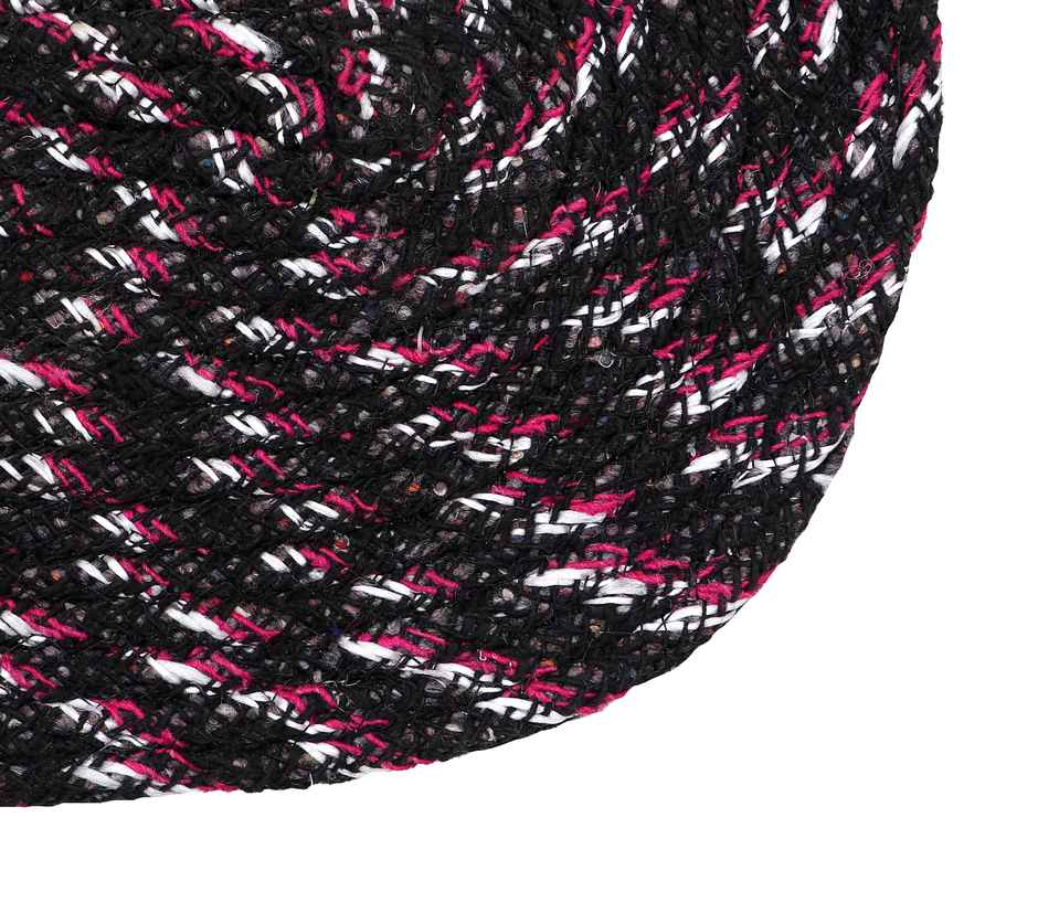 Homeharmony Gray & White Cotton Floor Mat | 50 x 30 cm