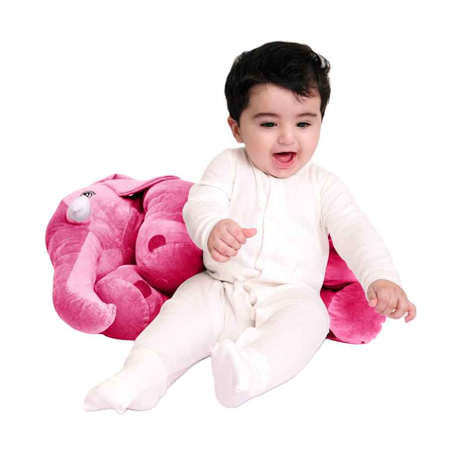 Dearjoy Baby Elephant Shaped Pillow - Pink