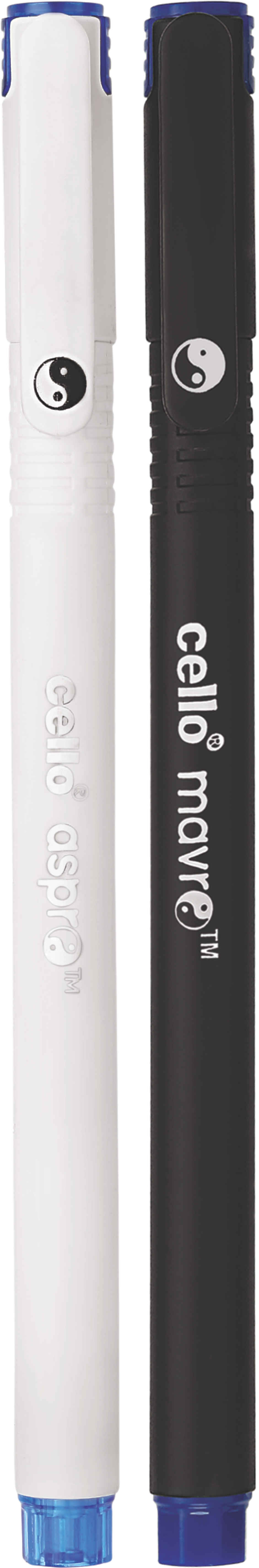 Cello Aspro Mavro Blue Ball Pen Pack of 5