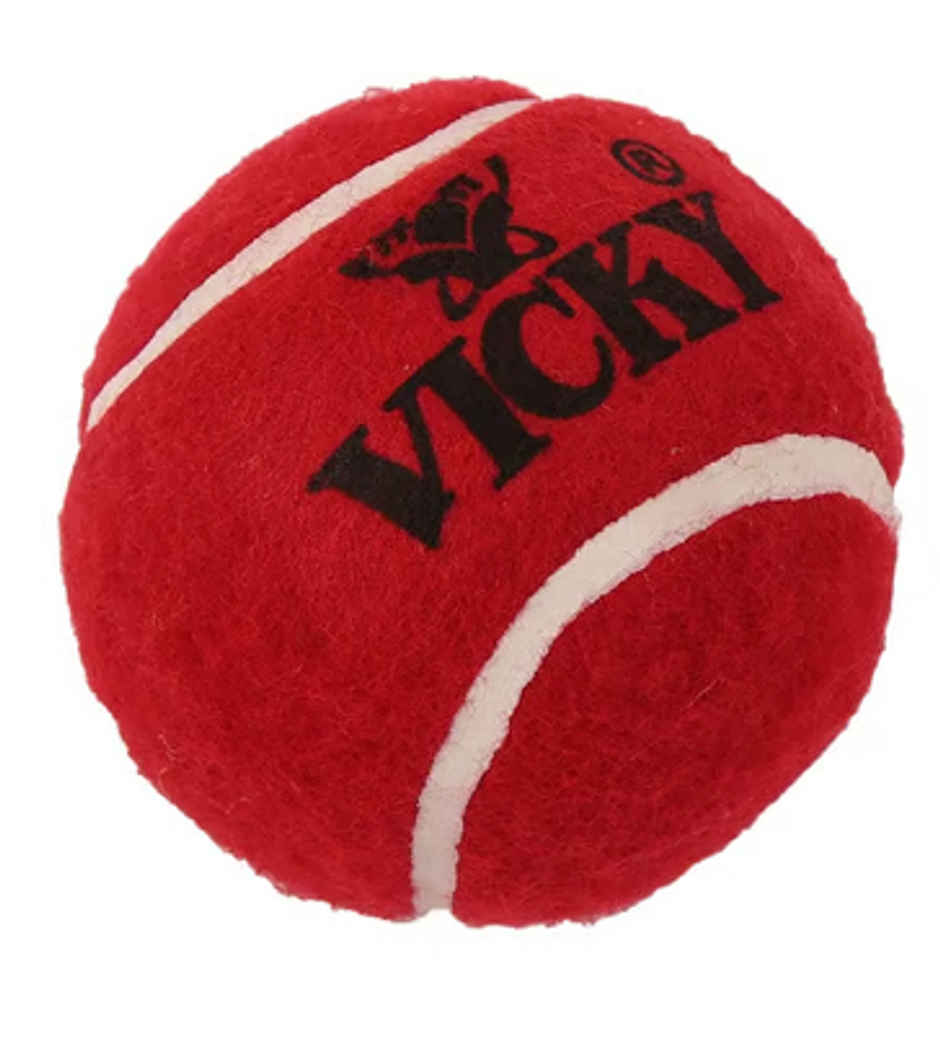 Vicky Heavy Weight Rubber Cricket Ball - Durable & Reliable (pack of 6)