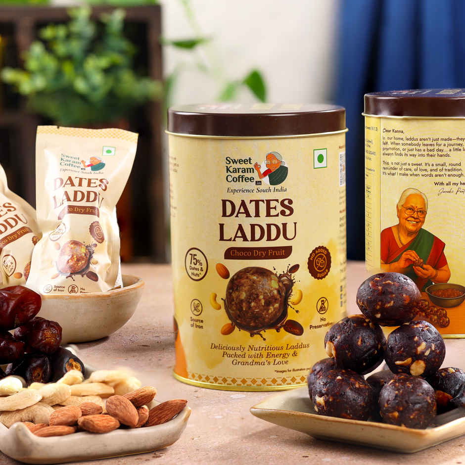 Dates Laddu (No Added Sugar) by Sweet Karam Coffee - Bite Sized