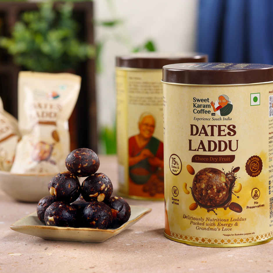 Dates Laddu (No Added Sugar) by Sweet Karam Coffee