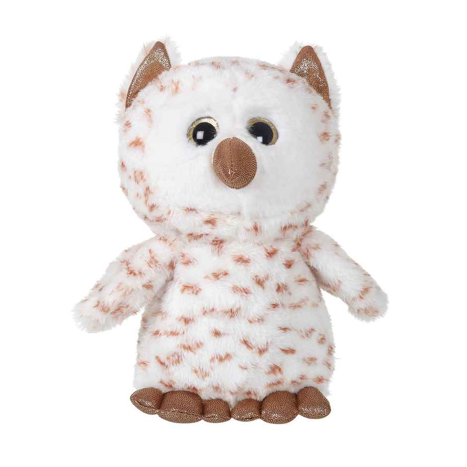 Mirada Glitter Eye White Owl Plush Toy - 28cm