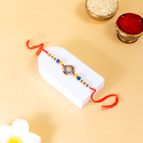 Abstract Single Rakhi (Shree Rakhi) Set of 1