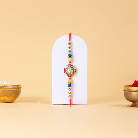 Abstract Single Rakhi (Shree Rakhi) Set of 1