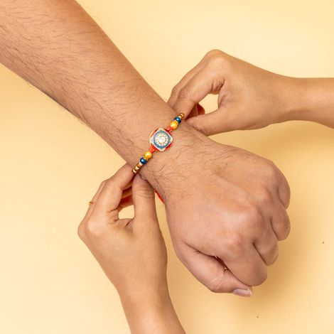 Abstract Single Rakhi (Shree Rakhi) Set of 1