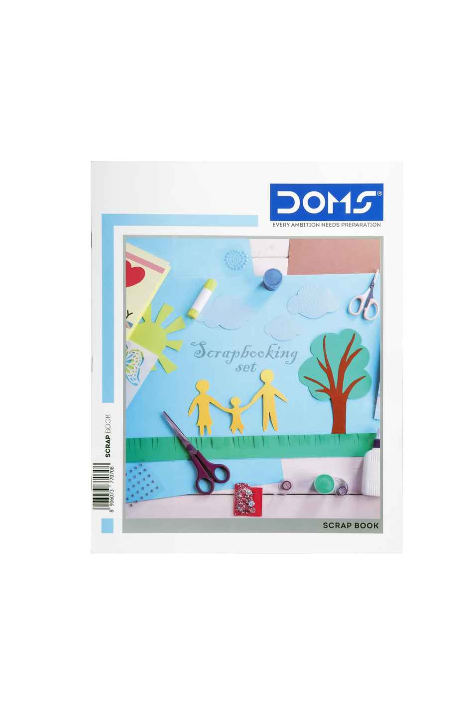 Doms unruled Scrap Book (28 x 22 cm, 120 Gsm, Assorted, 32 Pages)