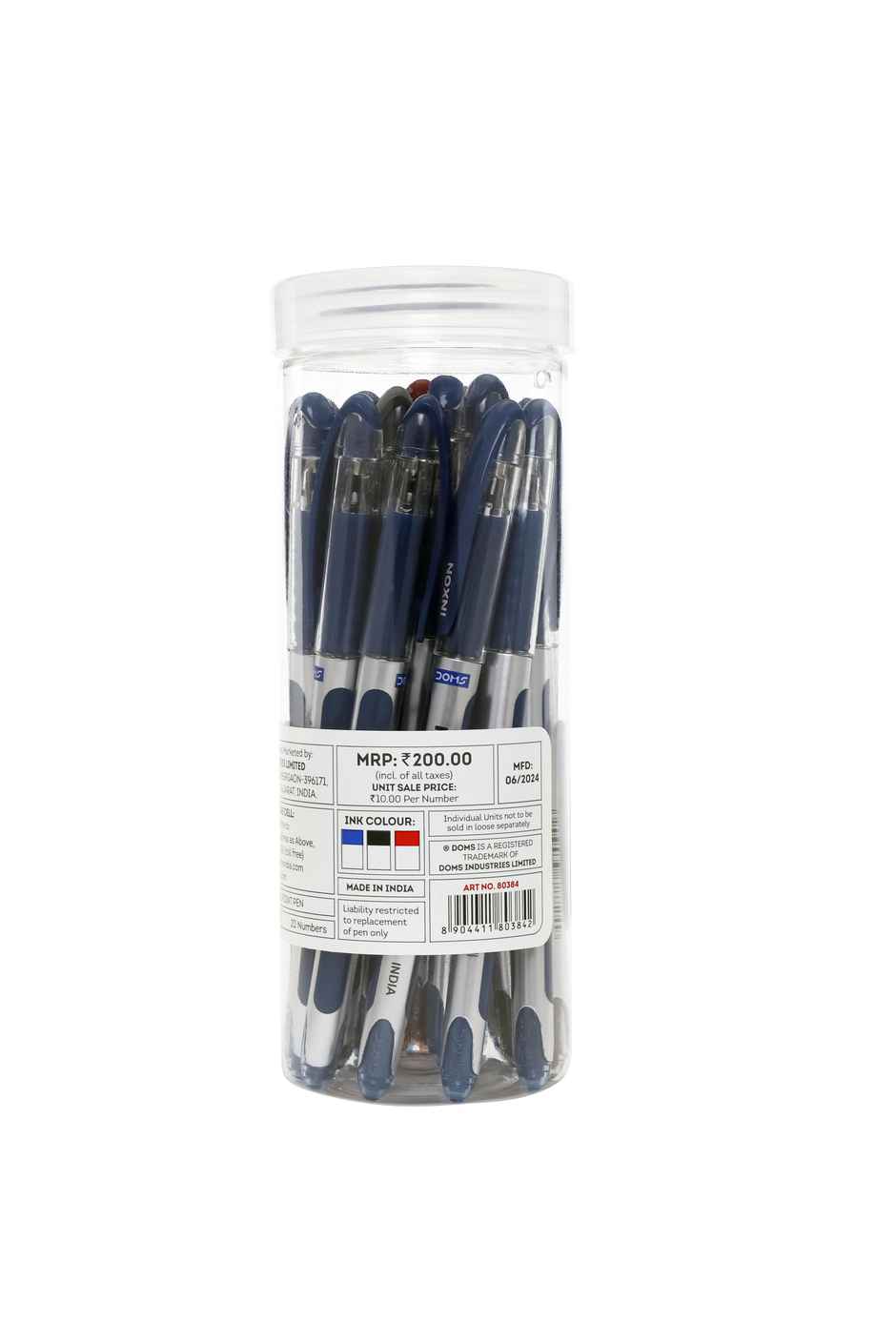Doms Inxon Ball Pen 20 Pcs Jar