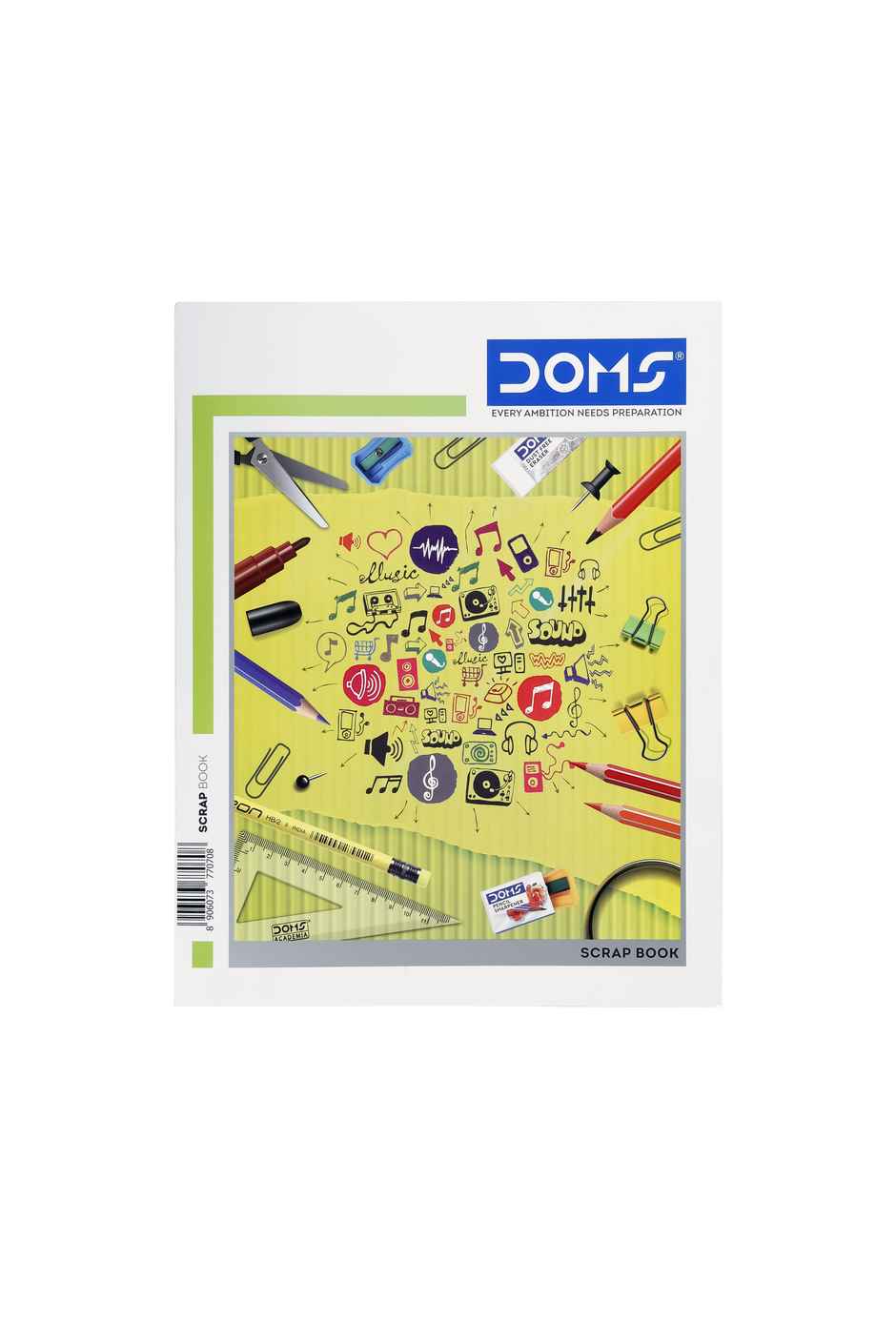 Doms unruled Scrap Book (28 x 22 cm, 120 Gsm, Assorted, 32 Pages)