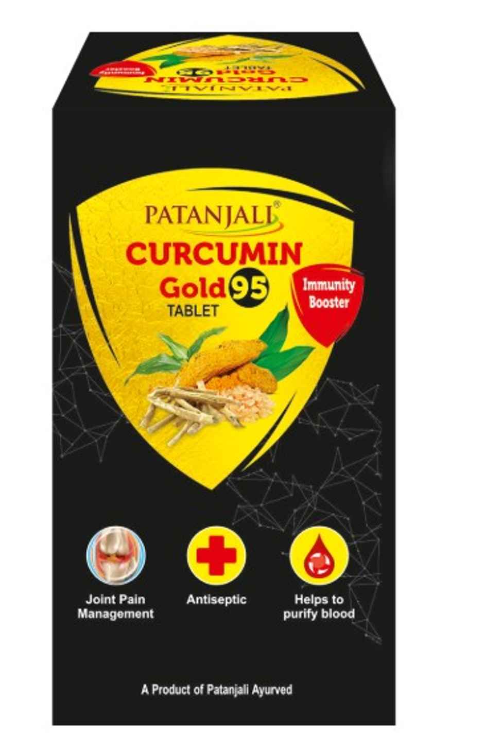 Patanjali Ayurveda Curcumin Gold 95 Immunity Booster Tablet