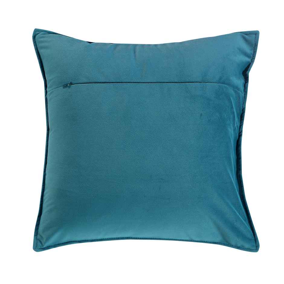 Dream Living Solid Cushion Covers Velvet Decorative Cushion Cover 40x40 cm | Set of 2 | Teal Green