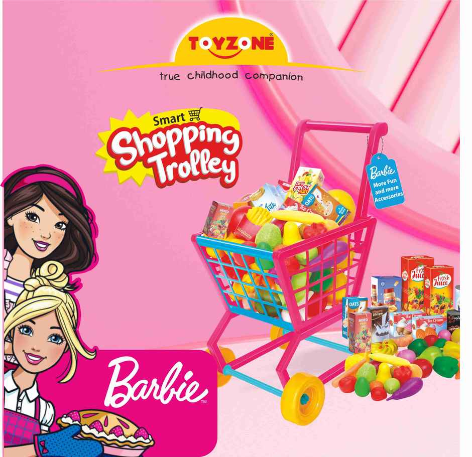 Toyzone Barbie Shopping Trolley