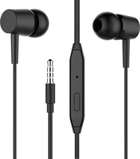 basics IND Wired earphone With Mic | Black