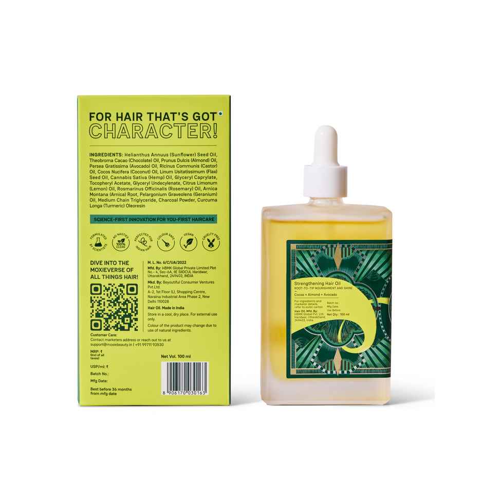 Moxie Beauty Oil Mighty Strengthening Hair Oil