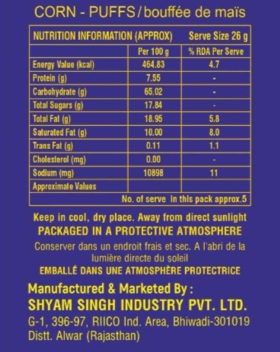 Hully Gully Tangy Cocktail Corn Puffs