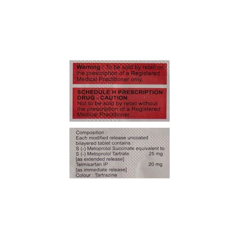 METPURE TEL 20 Tablets