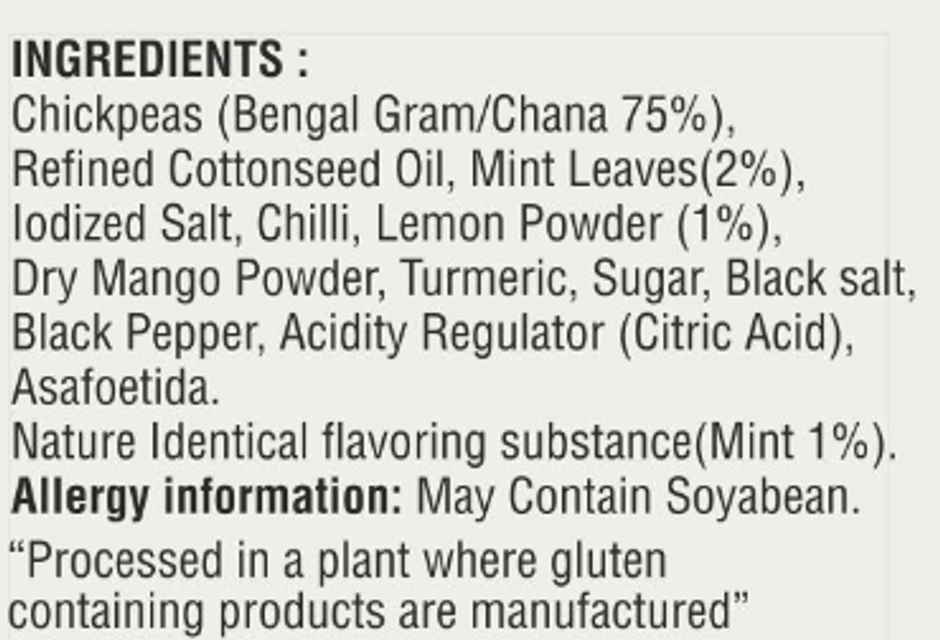 Jabsons Chana Nimboo Pudina | Roasted Chickpeas