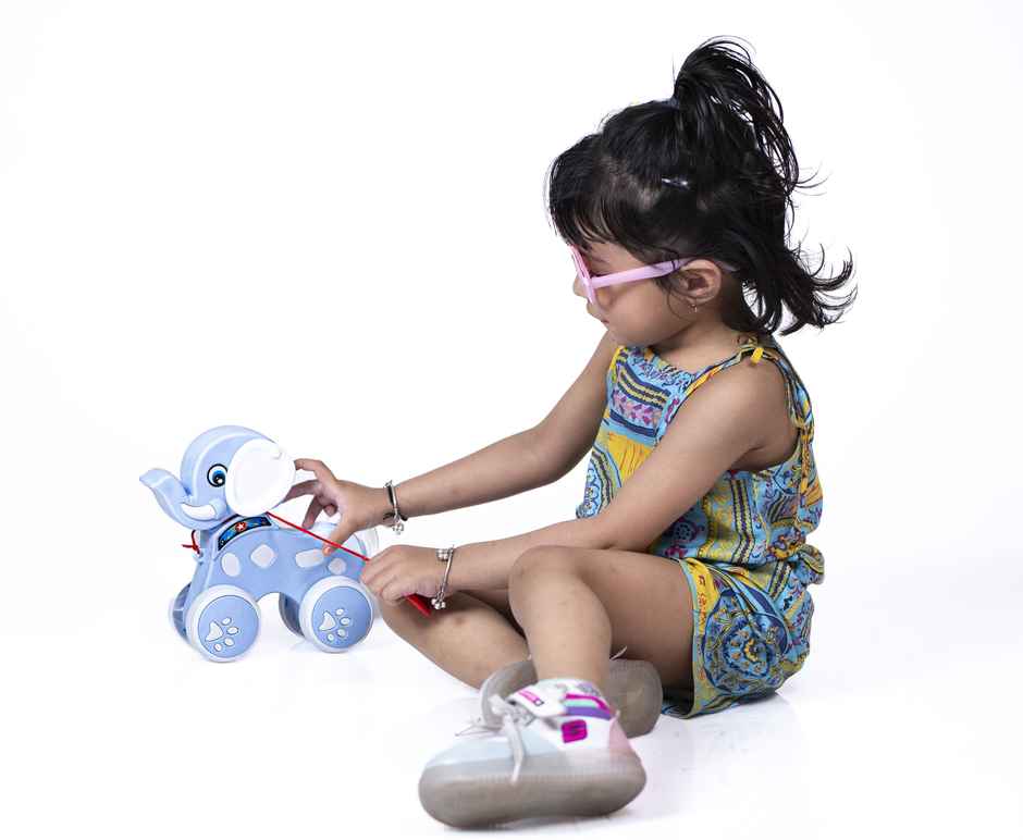 Toybharat Choco Elephant | Multicolour | Travel Toys | Birthday Gift | Pull Along Toys | Assorted