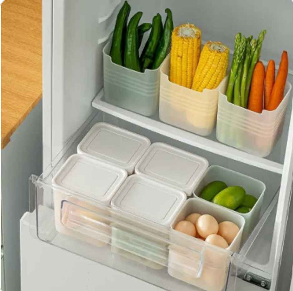 YELLOCUT Fridge Storage Boxes - 1200 ml