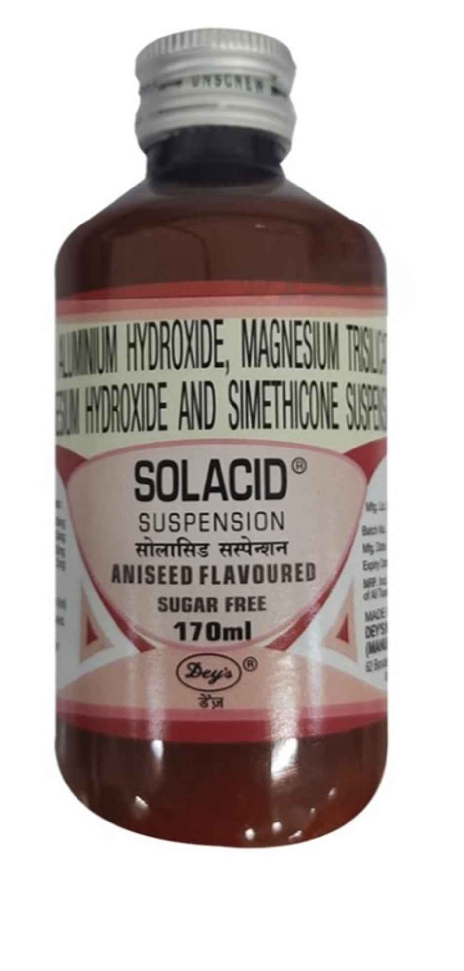 Solacid Oral Suspension Aniseed Sugar Free